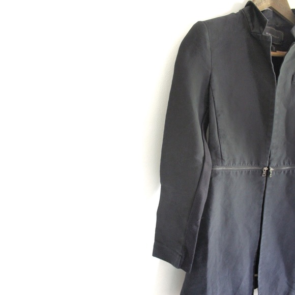 BCBGMAXAZRIA Women's Arelia Silk Blend A Line Jacket Preowned XXS - Picture 3 of 13